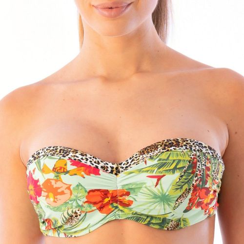Haut de maillot de bain bandeau à motif jungle Alba - DEIDAD - Modalova