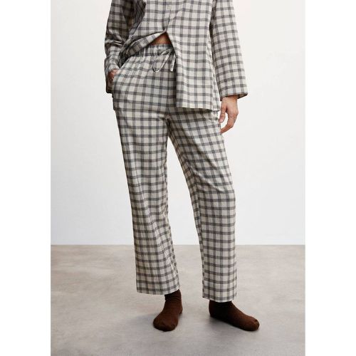 Pantalon pyjama coton carreaux - Mango - Modalova
