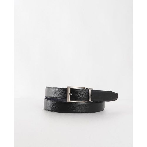 Ceinture reversible fine en cuir de vachette imprime - BURTON OF LONDON - Modalova