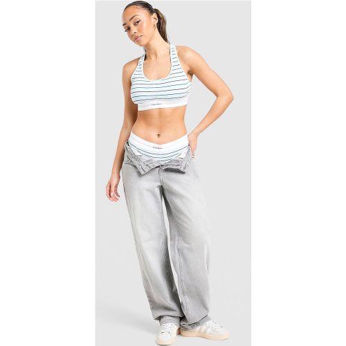 Chill vibes from Calvin Klein. This women's Modern Cotton Stripe Triangle Bralette is cut from soft, ribbed cotton-blended fabric. It's got racerback - 8721224144074 - Modalova