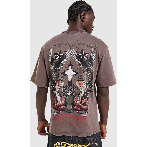 T-shirt vintage imprimé Snake Back - - Ed Hardy - Modalova