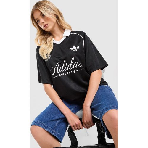T-shirt Script Football Collar - - adidas Originals - Modalova
