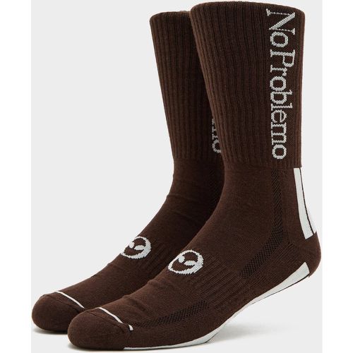 No Problemo Chaussettes Logo, Brown - No Problemo - Modalova