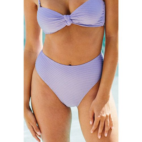 Bas de bikini texturé taille haute - CUPSHE - Modalova