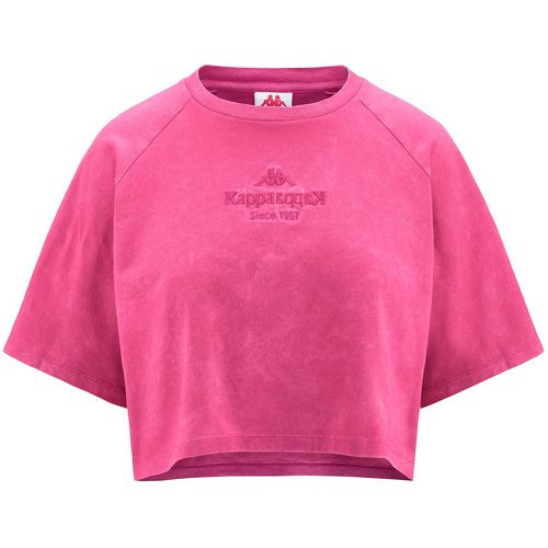 T-shirt Authentic Premium Lumy Fuchsia Femme - Kappa - Modalova