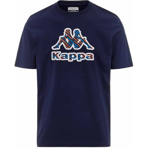 T-Shirt Logo Full Bleu Homme - Kappa - Modalova