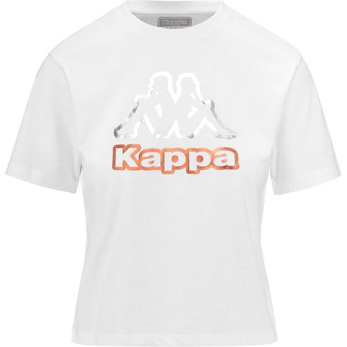 T-shirt Logo Falella Blanc Femme - Kappa - Modalova