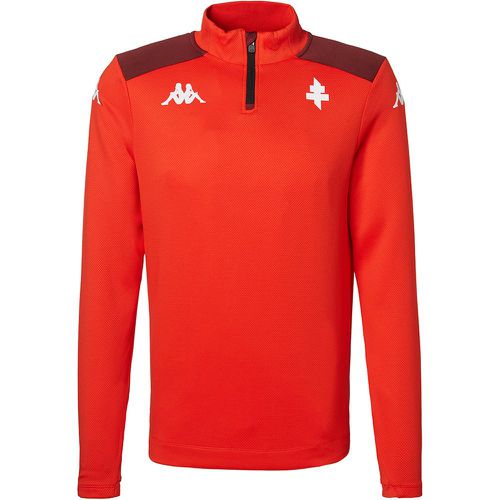 Sweat col zippé Ablas Pro 5 FC Metz Orange enfant - Kappa - Modalova