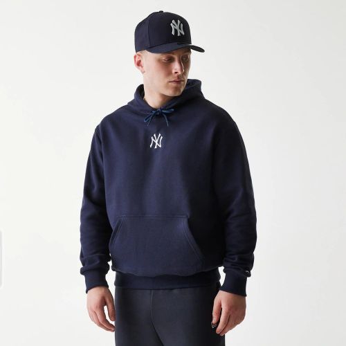 Sweat à Capuche Oversize New York Yankees MLB Bleu Marine unisex - New Era Cap - Modalova