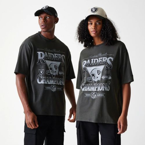 T-shirt Oversize Washed Las Vegas Raiders NFL Super Bowl unisex - New Era Cap - Modalova