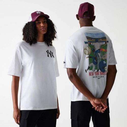 T-shirt Oversize New York Yankees MLB Baseball Graphic unisex - New Era Cap - Modalova