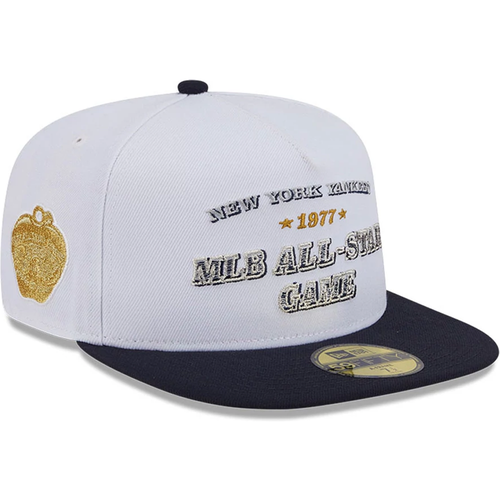 New York Yankees MLB Summer Derby White 59FIFTY A-Frame Fitted Cap unisex - New Era Cap - Modalova