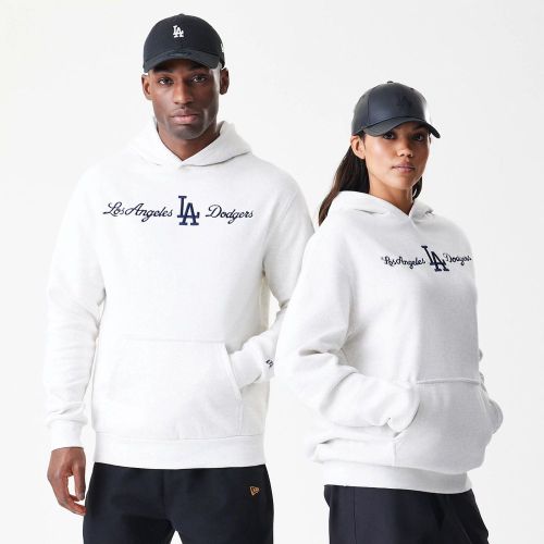 LA Dodgers MLB Script White Oversized Pullover Hoodie unisex - New Era Cap - Modalova