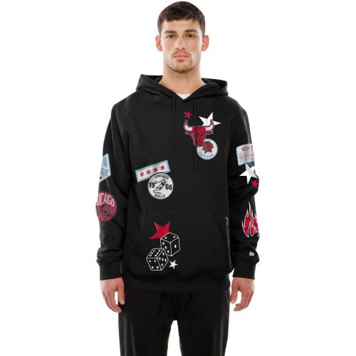 Sweat à capuche Chicago Bulls NBA x Uptown Threads Noir unisex - New Era Cap - Modalova
