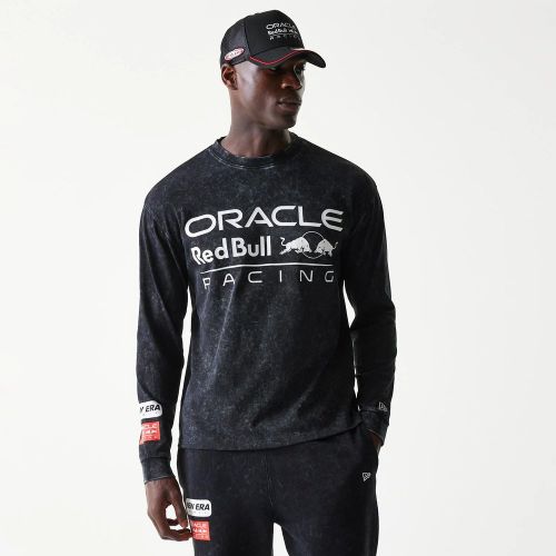 T-shirt à manches longues Red Bull Racing Linear Graphic Noir unisex - New Era Cap - Modalova