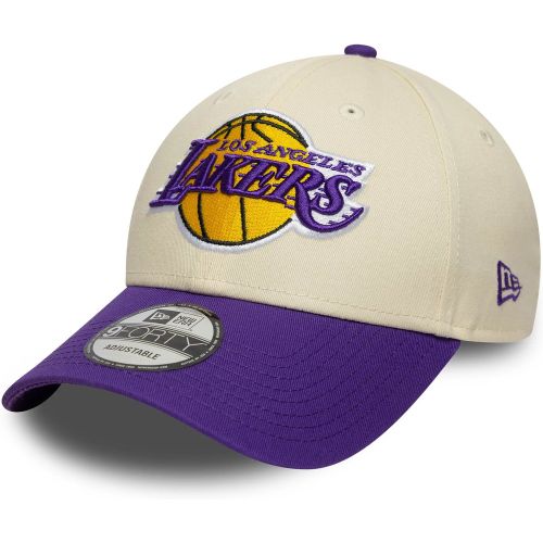 Casquette 9FORTY Adjustable LA Lakers NBA Colour Block Crème unisex - New Era Cap - Modalova