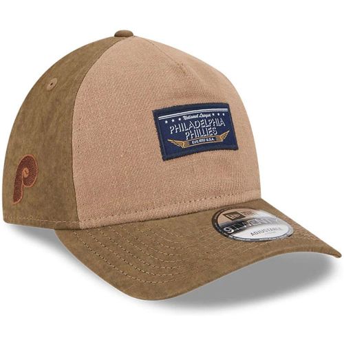 Casquette 9TWENTY A-Frame Philadelphia Phillies MLB Utility Linen Marron unisex - New Era Cap - Modalova