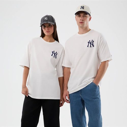 T-shirt Oversize New York Yankees MLB Cap Graphic Blanc unisex - New Era Cap - Modalova