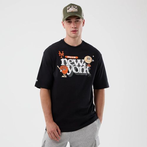 T-shirt New York Mets MLB Icon Graphic Noir unisex - New Era Cap - Modalova