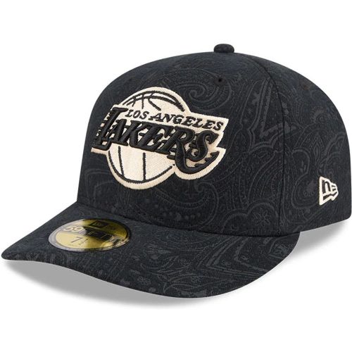 Casquette 59FIFTY Fitted en coton brossé LA Lakers NBA noire unisex - New Era Cap - Modalova