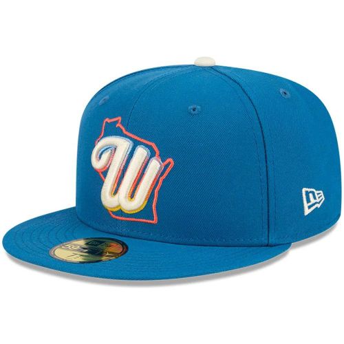 Casquette 59FIFTY Fitted Milwaukee Brewers MLB City Connect Bleu unisex - New Era Cap - Modalova
