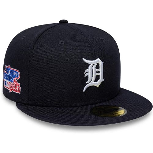 Casquette 59FIFTY Fitted Detroit Tigers MLB Sidepatch Bleu marine unisex - New Era Cap - Modalova