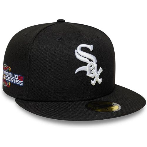 Casquette 59FIFTY Fitted Chicago White Sox MLB Sidepatch Noir unisex - New Era Cap - Modalova