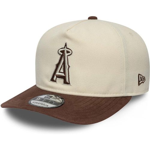 Casquette 9FIFTY A-Frame LA Angels MLB Suede Visor Crème unisex - New Era Cap - Modalova