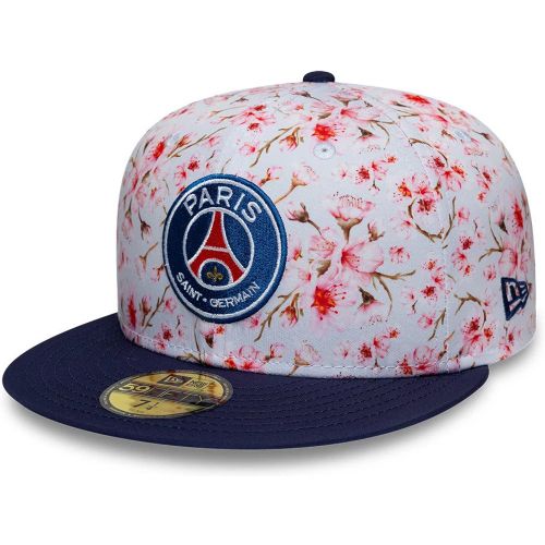 Casquette 59FIFTY Fitted Paris Saint-Germain Cherry Blossom Bleu marine unisex - New Era Cap - Modalova