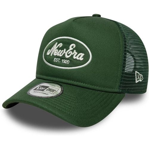 Casquette 9FORTY A-Frame Trucker New Era Oval Patch Vert Foncé unisex - New Era Cap - Modalova