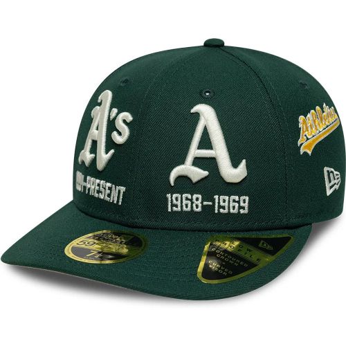 Casquette 59FIFTY Fitted Low Profile Athletics MLB Historic Vert foncé unisex - New Era Cap - Modalova
