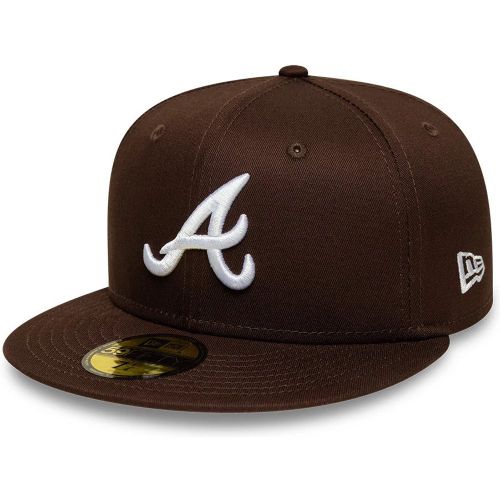 Casquette 59FIFTY Fitted Atlanta Braves MLB Marron foncé unisex - New Era Cap - Modalova