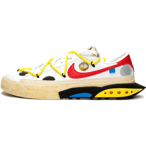 Blazer Low Off White White University Red - Nike - Modalova