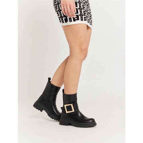 Biker boots en simili cuir | Taille: 37 | Couleur: - My Store - Modalova