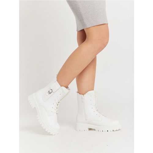 Bottines militaires blanches | Couleur: | Pointure: 36 - My Store - Modalova