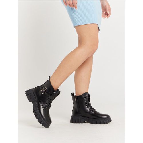 Bottines militaires avec sangles | Couleur: | Pointure: 37 - My Store - Modalova