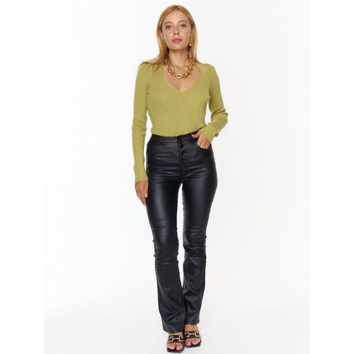 Pantalon bootcut en simili cuir | Couleur: | Taille: XS - My Store - Modalova