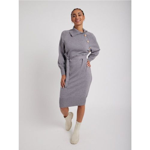 Robe maille col asymétrique | Taille: Taille Unique | Couleur: - My Store - Modalova