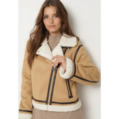 Blouson biker court clair | Couleur: | Taille: S/M - Naumy - Modalova