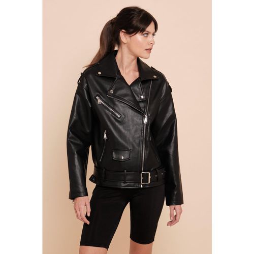 Blouson biker similicuir | Couleur: | Taille: S - My chic - Modalova