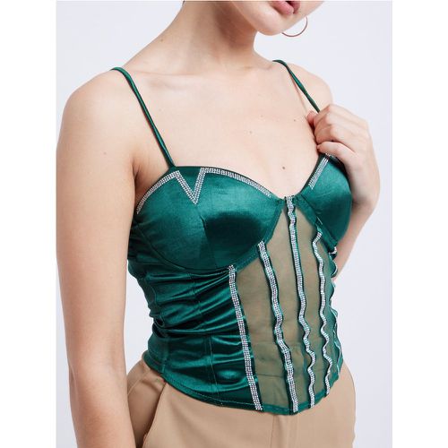 Top corset finition strass brettelles fines | Taille: S/M | Couleur: - My Store - Modalova
