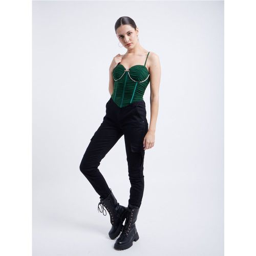 Top corset avec finition froncée | Couleur: | Taille: S/M - My Store - Modalova