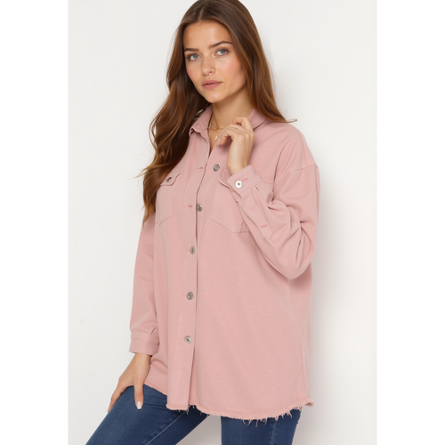 Chemise veste en jean en coton | Couleur: | Taille: XL - Naumy - Modalova