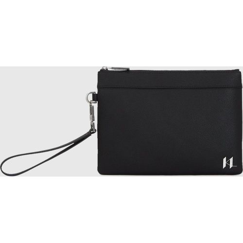 K/monogram Leather Pouch, , , Taille: One Size - Karl Lagerfeld - Modalova