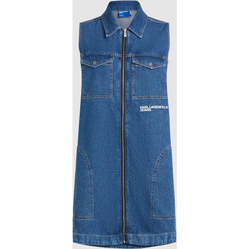Robe En Denim Zippée Devant, , , Taille: S - KL Jeans - Modalova