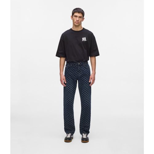 Jean Avec Monogram Sur Toute La Surface, , , Taille: 30 - Karl Lagerfeld - Modalova