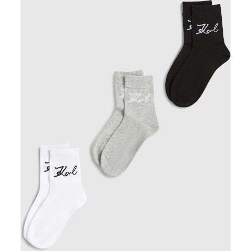 Chaussettes Signature – Lot De 3, , --, Taille: 35-38 - Karl Lagerfeld - Modalova