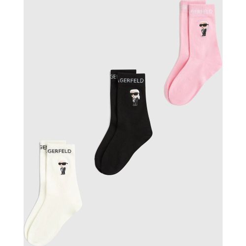 Chaussettes Ikon - Lot De 3, , , Taille: 35-38 - Karl Lagerfeld - Modalova