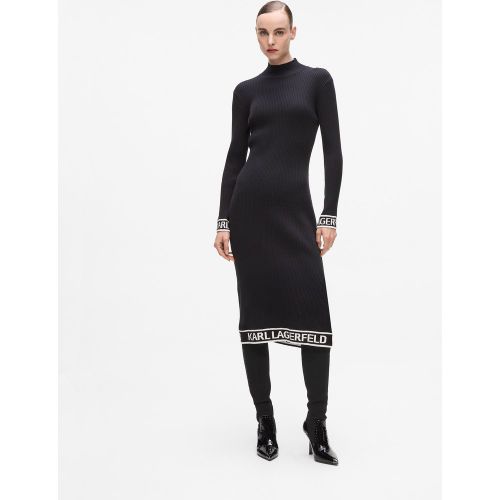Robe En Maille Avec Logo, , , Taille: M - Karl Lagerfeld - Modalova