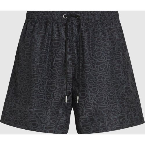 Short De Surf Court Ikon À Imprimé Intégral, , - , Taille: S - Karl Lagerfeld - Modalova